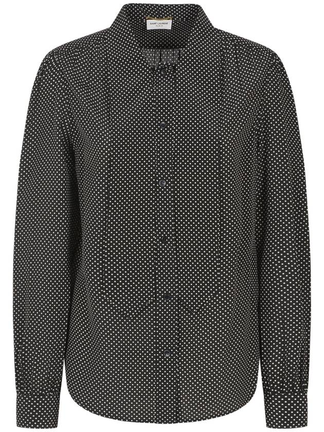 polka dot pussy bow blouse - SAINT LAURENT - BALAAN 2