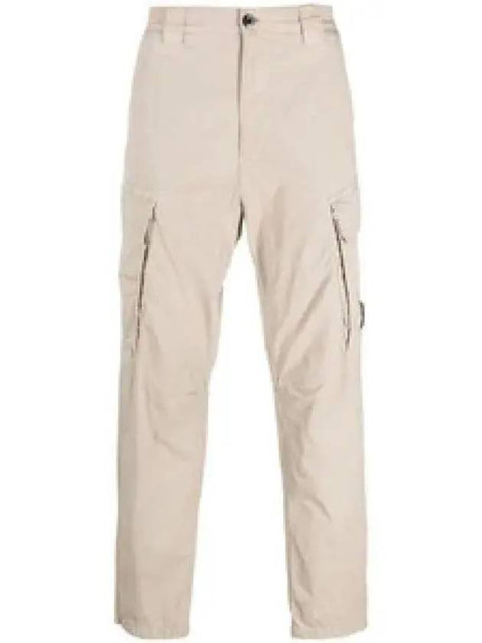 Twill Stretch Lens Cargo Straight Pants Beige - CP COMPANY - BALAAN 2