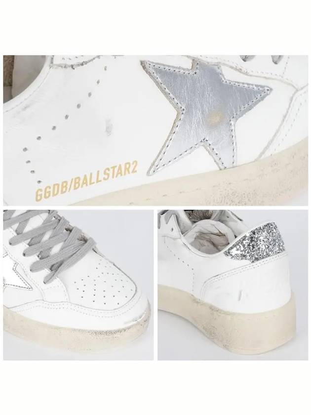 Ball Star 2 Glitter Low Top Sneakers White - GOLDEN GOOSE - BALAAN 6