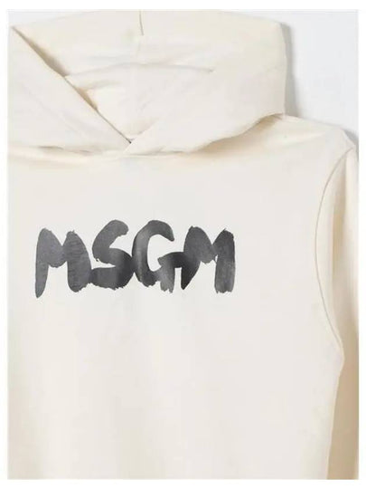 Kids Painting Logo Hoodie Ivory - MSGM - BALAAN 2