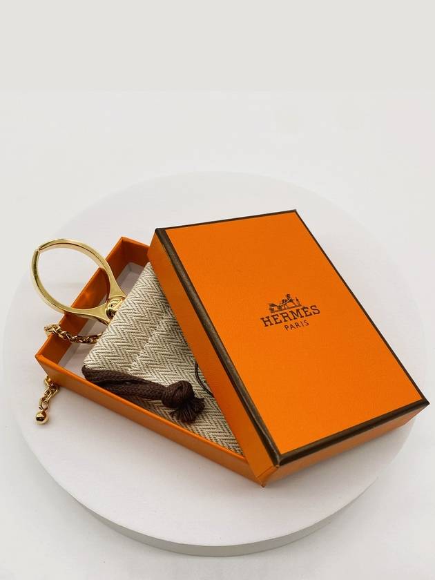 Filou Glove Clip Gold - HERMES - BALAAN 4