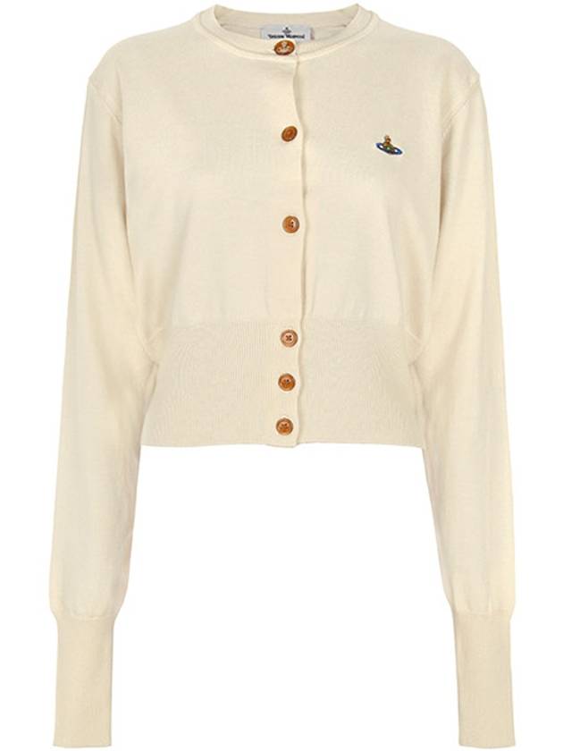 Bea Crop Cardigan Off White - VIVIENNE WESTWOOD - BALAAN 2