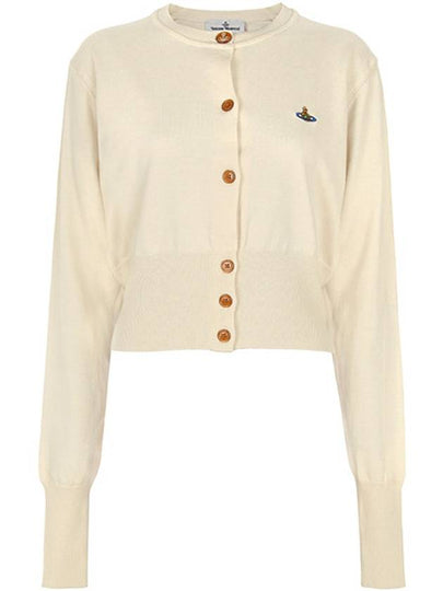 Bea Crop Cardigan Off White - VIVIENNE WESTWOOD - BALAAN 2