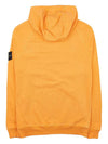 Men's Waffen Patch OLD Treatment Cotton Hoodie Orange - STONE ISLAND - BALAAN 3