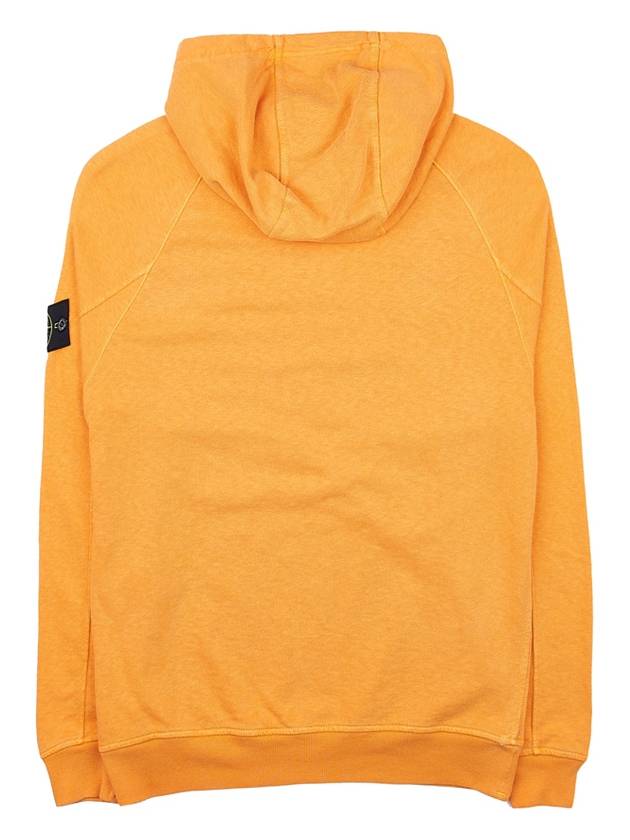 Men's Waffen Patch OLD Treatment Cotton Hoodie Orange - STONE ISLAND - BALAAN 3