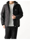 Re-Nylon Padded Jacket Black - PRADA - BALAAN 3