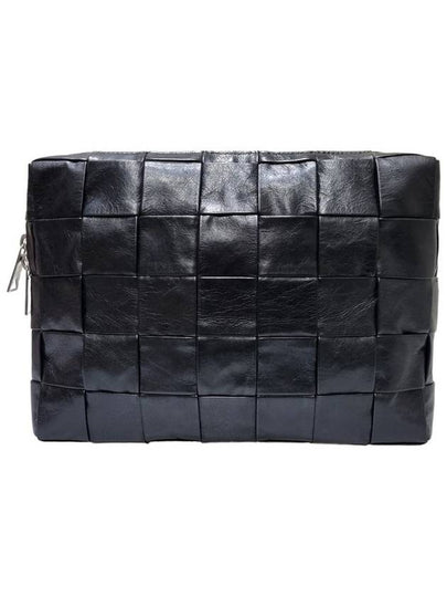 Women s 649994 Black Cassette Document Clutch - BOTTEGA VENETA - BALAAN 2