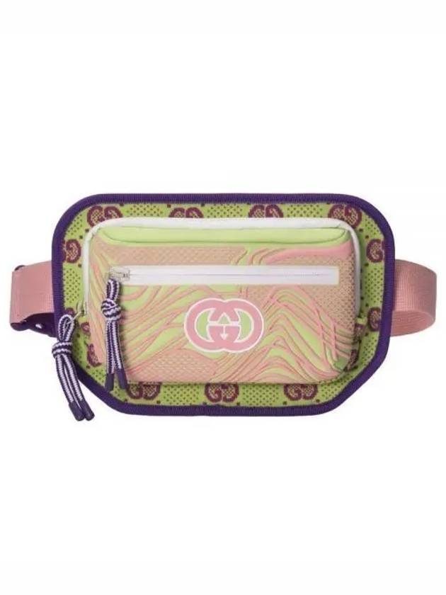 Gucci GG Nylon Belt Bag Green Multicolor Nylon - GUCCI - BALAAN 2