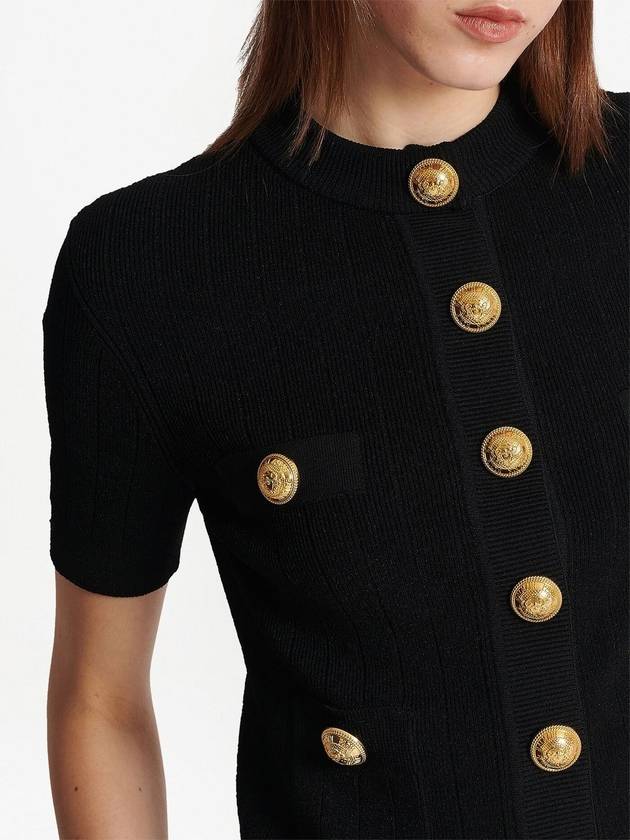 4 pocket knitted cardigan black - BALMAIN - BALAAN 7