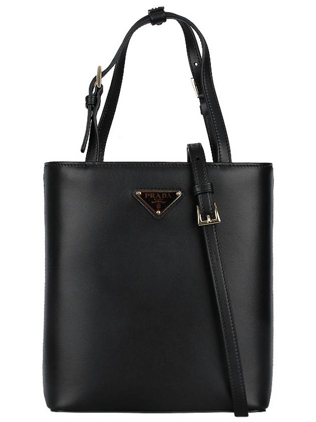 Triangle Logo Tote Bag Black - PRADA - BALAAN 3