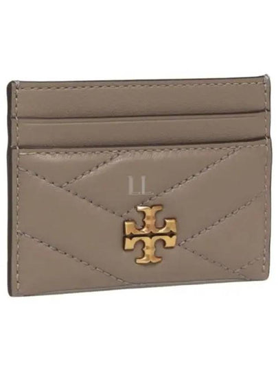 Kira Chevron Logo Card Wallet Grey - TORY BURCH - BALAAN 2