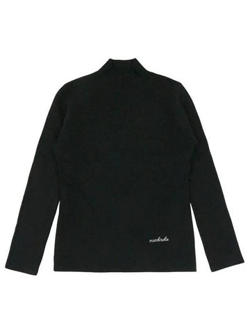 Functional thermal half neck knit BLACK - MONBIRDIE GOLF - BALAAN 1