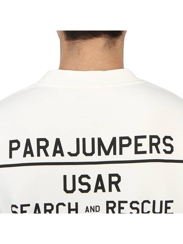 PMFLEMY01 OFF WHITE Men s Crew Neck Long Sleeve Sweatshirt - PARAJUMPERS - BALAAN 9