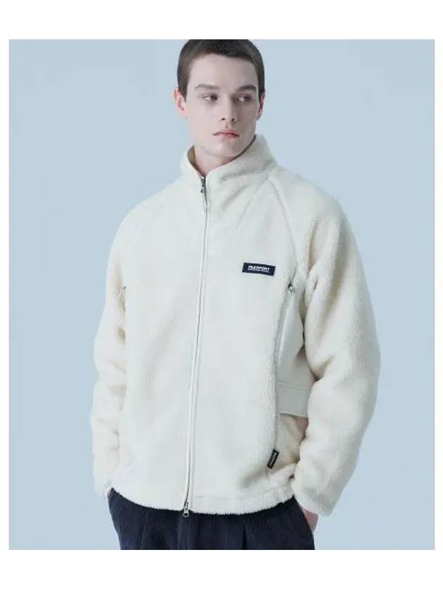 Woven color combination fleece jacket FS2PLF4131XSAD - FILA - BALAAN 1