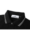 Logo Patch Polo Shirt Black - STONE ISLAND - BALAAN 4