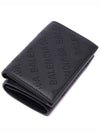 logo perforated mini wallet black - BALENCIAGA - BALAAN.