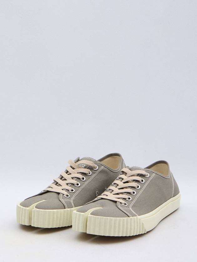 Tabi Cotton Low Top Sneakers Grey - MAISON MARGIELA - BALAAN 3