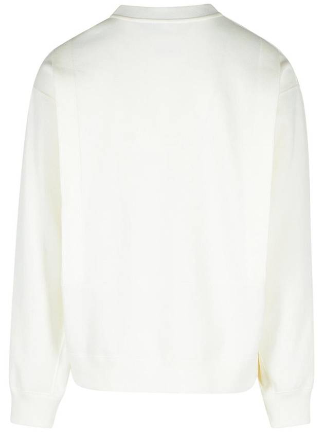 Jil Sander White Cotton Sweatshirt - JIL SANDER - BALAAN 3