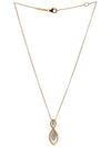 New Barocco 18K rose gold diamond pendant Italian chain necklace - ROBERTO COIN - BALAAN 5