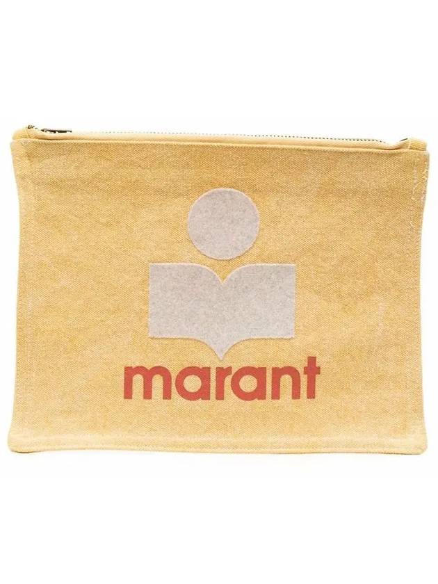 Netita Logo Mini Pouch Bag Yellow - ISABEL MARANT - BALAAN 2