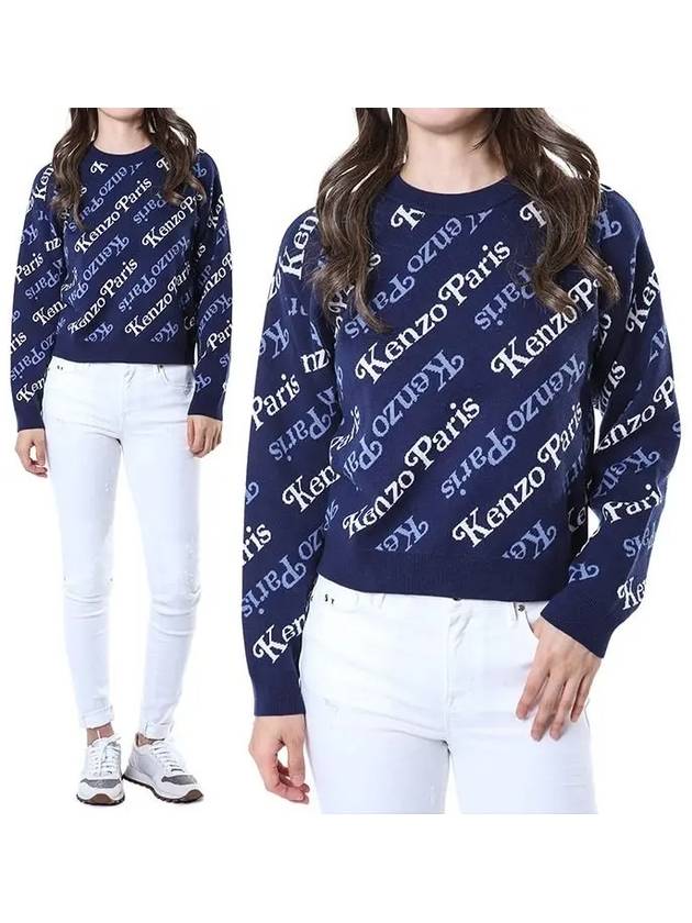 Sweater FE52PU4703CB 77 MIDNIGHT BLUE - KENZO - BALAAN 2