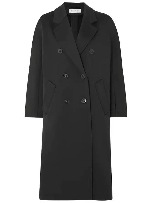 Madame Wool Cashmere Double Coat Black - MAX MARA - BALAAN 5