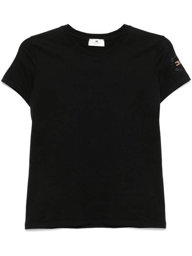 Elisabetta Franchi Rubberised-Logo T-Shirt - ELISABETTA FRANCHI - BALAAN 1