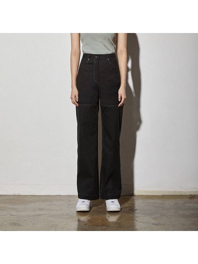 Cenic back button pants black - SENIK - BALAAN 2