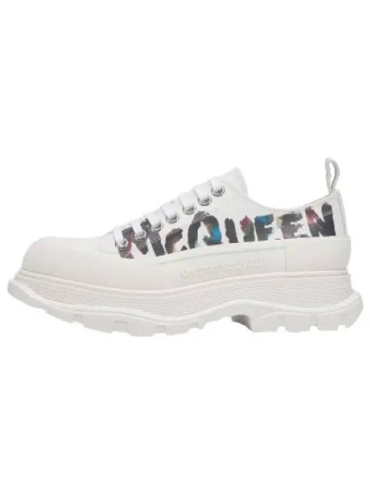 Graffiti Tread Slick Sneakers White - ALEXANDER MCQUEEN - BALAAN 1