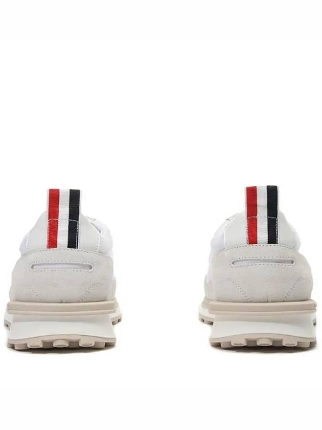 Alumni Eco Nylon Sneaker Tonal White Fun Mix - THOM BROWNE - BALAAN 6