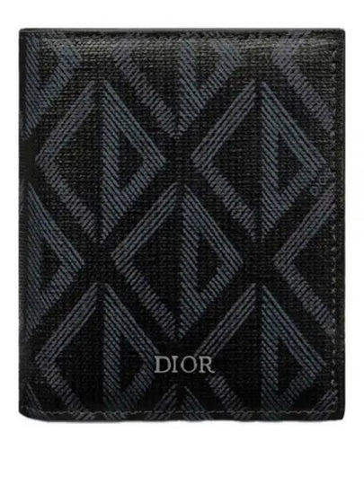 CD Diamond Canvas Half Wallet Black - DIOR - BALAAN 2