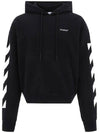 Diagonal Logo Hoodie Black - OFF WHITE - BALAAN 1