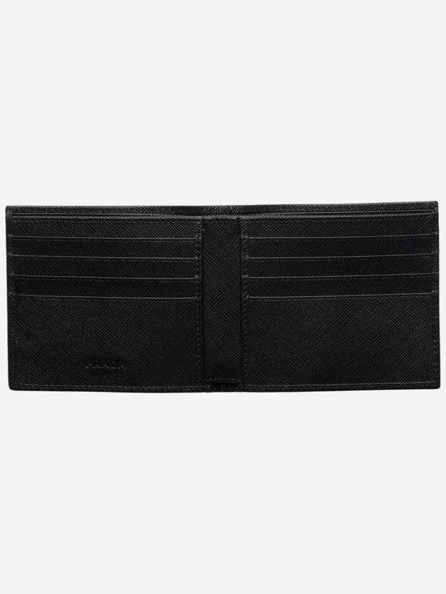 Triangle Logo Re-Nylon Half Wallet Black - PRADA - BALAAN 3