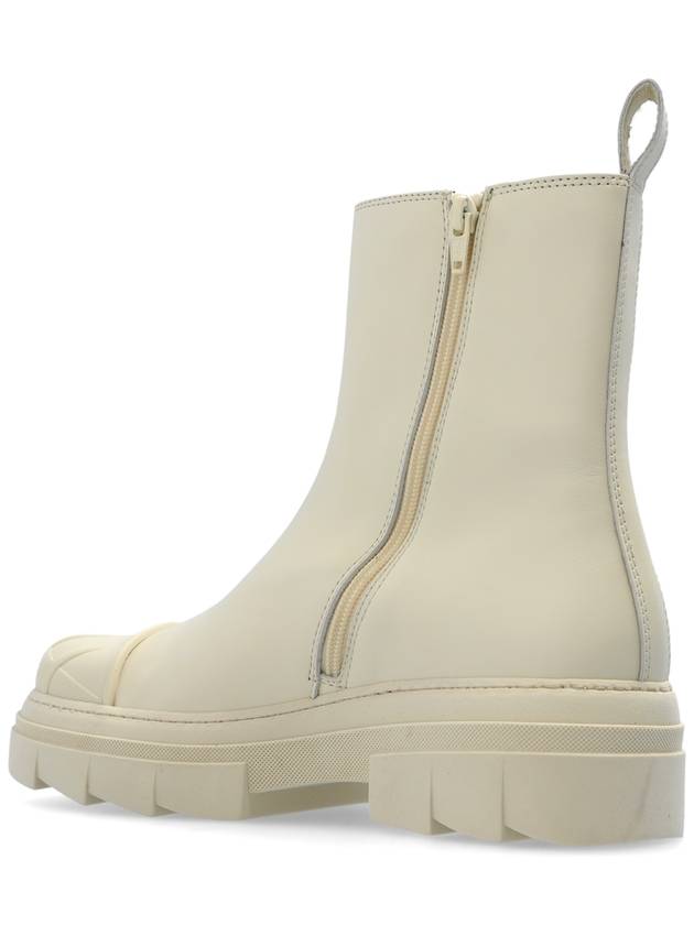 Furla Platform Ankle Boots, Women's, Cream - FURLA - BALAAN 5