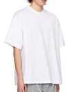 Jellyfish Back Logo Cotton Short Sleeve T-Shirt White - WOOYOUNGMI - BALAAN 3