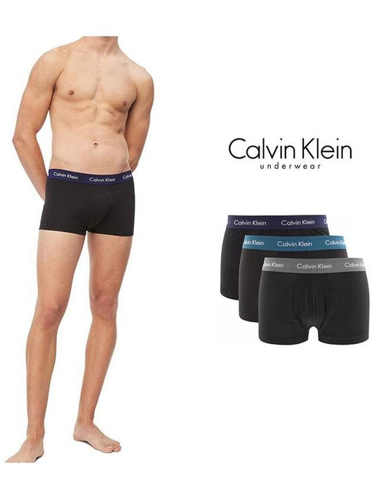 Low Rise Briefs 3 Pack Black - CALVIN KLEIN - BALAAN 2