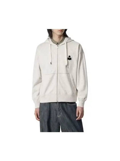 Markus Logo Zip Up Hoodie Ecru - ISABEL MARANT - BALAAN 2