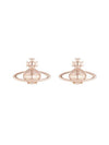 resin stud brass earrings rose gold - VIVIENNE WESTWOOD - BALAAN.