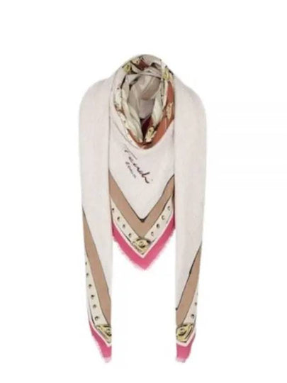 Wool Silk Shawl Scarf - FENDI - BALAAN 2