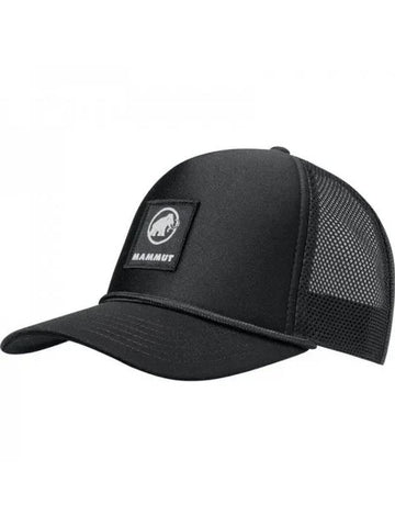 Crag Logo Classic Trucker Ball Cap Black - MAMMUT - BALAAN 1