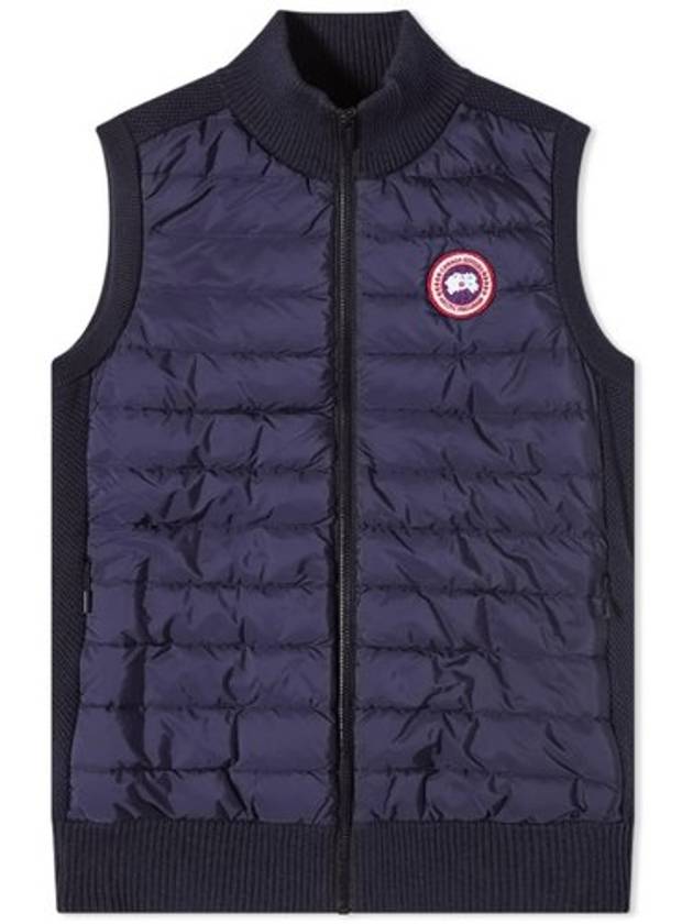 Hybrdige Slim Fit Merino Wool Padded Vest Navy - CANADA GOOSE - BALAAN 2