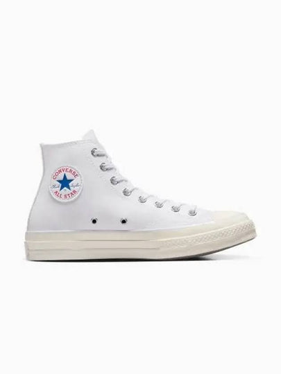 Chuck 70 Leather High Top Sneakers White - CONVERSE - BALAAN 2