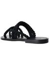 Jude Flat Sandals Black - SAINT LAURENT - BALAAN 3