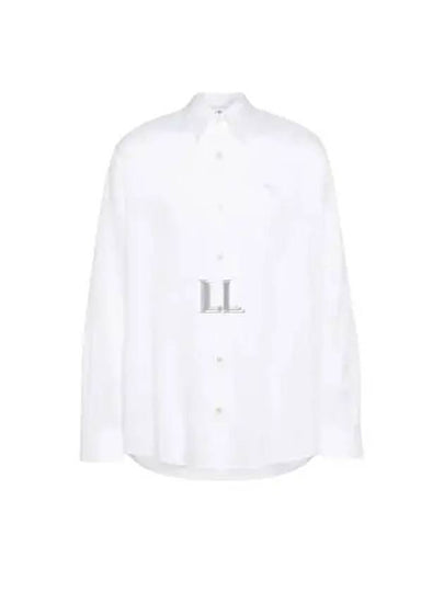 Embroidered AS Logo Striped Long Sleeve Shirt White - ACNE STUDIOS - BALAAN 2