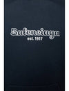 Embroidered Logo Hoodie Navy - BALENCIAGA - BALAAN 6