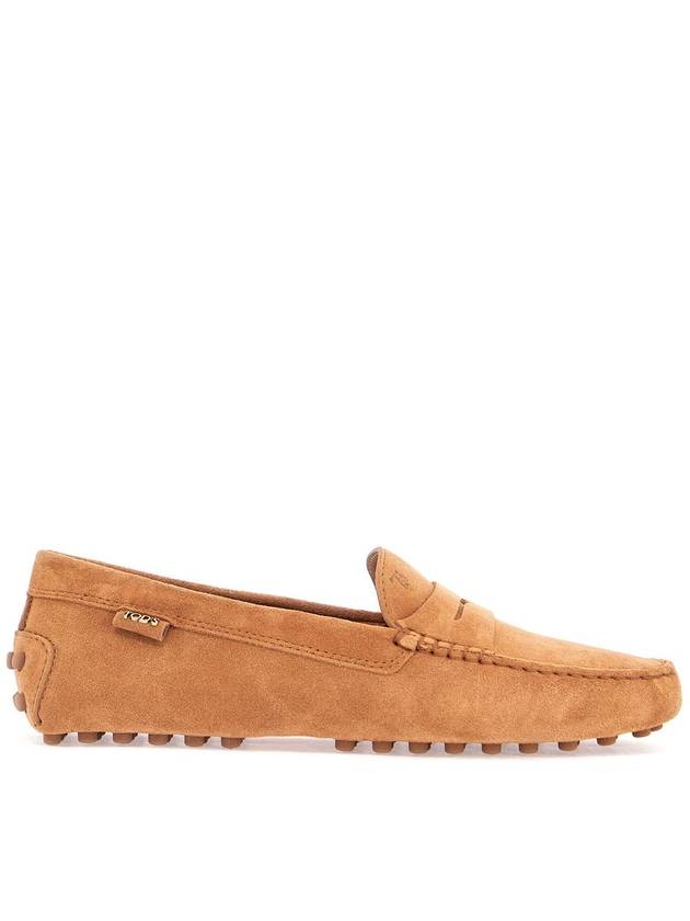 men's suede leather loafers in cognac - TOD'S - BALAAN 1