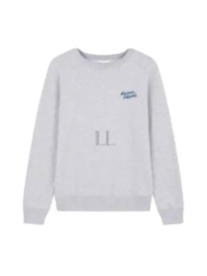 Handwriting Regular Sweatshirt Light Grey Melange - MAISON KITSUNE - BALAAN 2