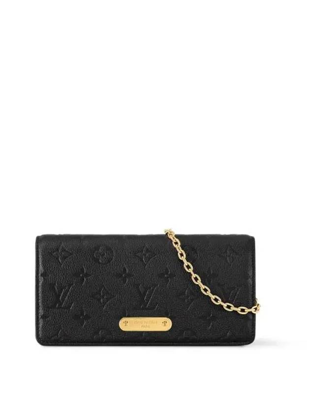 On Chain Lily Monogram Long Wallet Black - LOUIS VUITTON - BALAAN 2