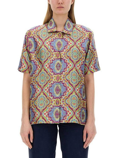 Etro Printed Silk Shirt - ETRO - BALAAN 1