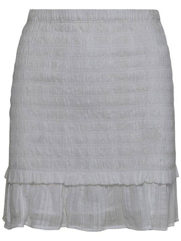 Isabel Marant Étoile 'Dorela' White Cotton Miniskirt - ISABEL MARANT ETOILE - BALAAN 1